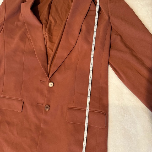 Express women’s pantsuit size L rust color - Picture 11 of 13
